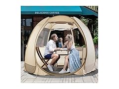 LEEDOR Hexagon Pop Up Sun Shade Camping Tent