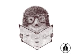 Hipster Hedgehog Jersey Zip Hoodie