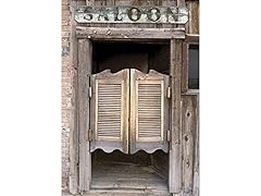 JP London uStrip WE5063PS Racoon Jack's Old Wild West Saloon Door Peel-Stick Removable Wall Mural