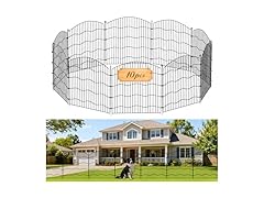 Zglaenm 10-Panel No Dig Garden Fence