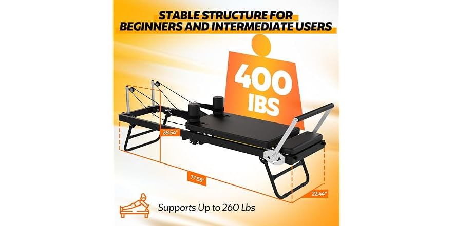 Pilates Machine Collapsable Foldable Pilates Reformer
