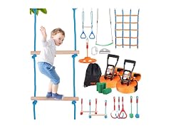 Ninja Warrior Obstacle Course for Kids, 2 x 50ft
