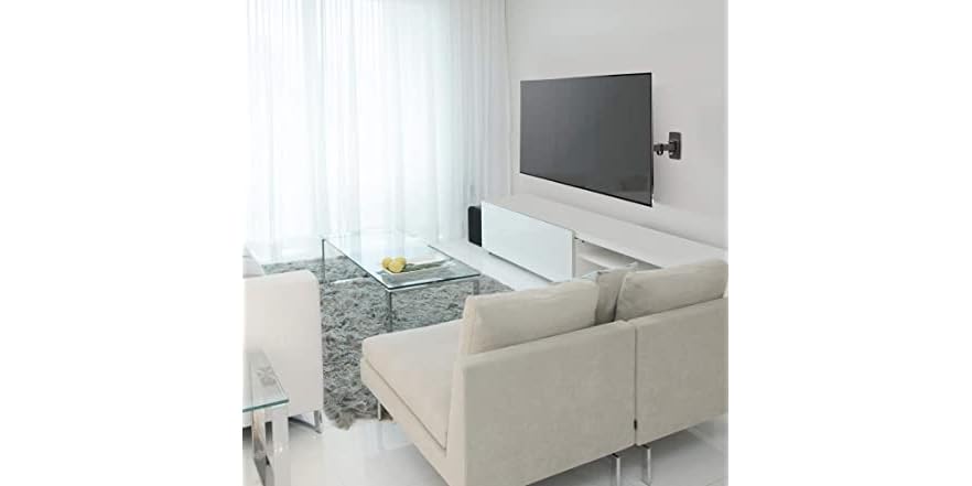 Barkan Full Motion TV Wall Mount - 13-58 Inch, 55 Lbs Capacity, 5-Year Warranty