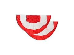2pc Austria Fan Flag 3x6ft Pleated