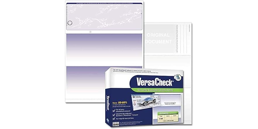 Versacheck Check Backgrounds VersaCheck UV Top Secure (DNA) Checks