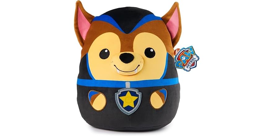 PAW Patrol Holiday Chase Squish Plush – 12" Super-Soft Stuffed Animal With Santa Hat, Official Toy For Kids 1+ - View #5