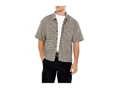 Forever 21 Men (L) Textured Geo Shirt