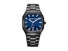 Geoffrey Beene Mens Square Watch Blue Dial