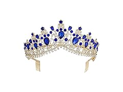 Royal Blue Crystal Tiara