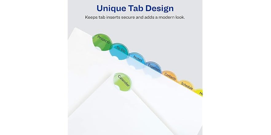 Avery Insertable Style Edge Plastic Dividers