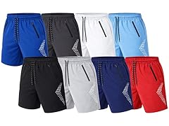 Mens Training Shorts (1Pk, 3Pk, 5Pk)