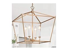 Gold Chandelier, 17.5"x17.5"x20"