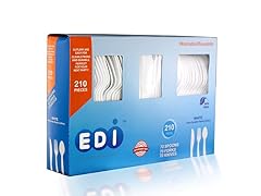 Disposable Plastic Cutlery Set, 210 ct