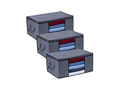 VENO MG-0004 3 Pk Large Clothes Storage Bag, 13.3Gal