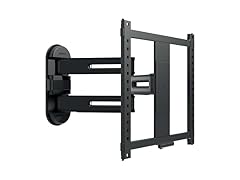 SANUS Height Adjustable Full Motion TV Wall Mount for 32” to 65” TVs – Raise or Lower TV 3” After Install – Maximizes Compatibility with Your Setup – 3 Step DIY w/Smooth Extension, Tilt & Swivel (Open Box)