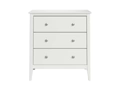 Jela USA 3-Drawer Dresser - White
