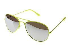 Neon Yellow Aviator