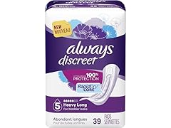 Always Discreet Incontinence Pads Heavy 39 Count