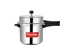 Prestige Popular Aluminium Pressure Cooker, 6 Liters