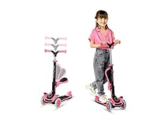 3 Wheel Scooter for Kids with Foldable Seat
