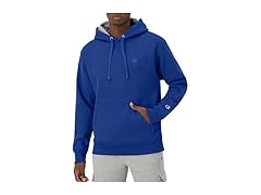 Champion Mens Hoodie Fleece Striped Sweatshirt (S)