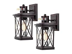 TOBUSA Motion Sensor Outdoor Lights Wall Mount, 2 Packs