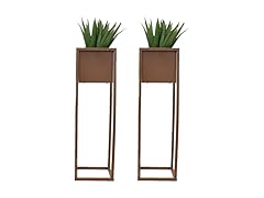Sunnydaze Modern Simplicity Square Raised Planter- 27"