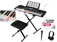 61-Key Light-Up Learning Keyboard Bundle