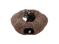 PETMAKER Cat Tunnel Bed 3FT Brown