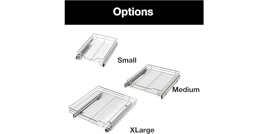 Smart Design X-Large Roll-Out Shelf