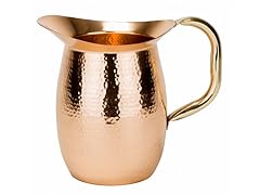 Copper Hammered Water Pitcher,2 Qt.