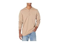 Bulwark Men's Khaki Henley (S)