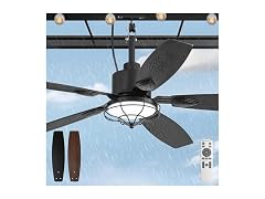 Glowivia 52in Outdoor Ceiling Fan IP65