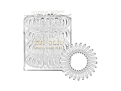 Kitsch Spiral Hair Ties for Women Clear