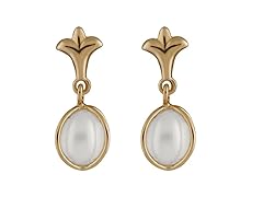14K Gold Fancy Pearl Earrings