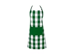 DII Unisex Buffalo Check Kitchen Collection, Apron, Green
