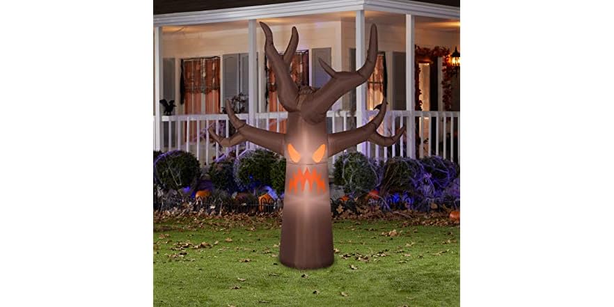 Gemmy Haunted Inflatable Brown Tree