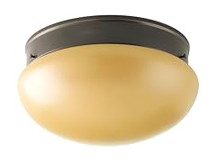 2-Light Flush Mount, Antique Bronze