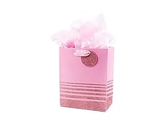 Hallmark Pink 9" Gift Bag w/Tissue Paper