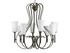 8-Light Chandelier, Antique Bronze