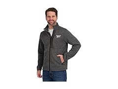 Reebok Mens MockNeck Fleece Shell Jacket