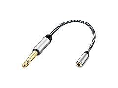 MORELECS 3.5mm to 1/4 Adapter