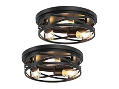 Bosceos B0DHH1HP3L 13 Inch Ceiling Light 2-Pack