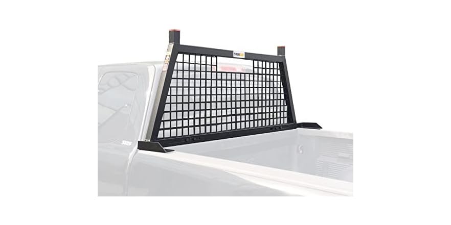 MaxxHaul Adjustable Black Headache Rack