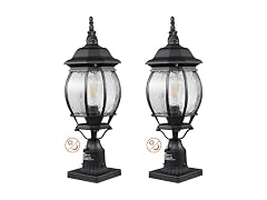 2 Pack Dusk to Dawn Outdoor Post Light, 20.87