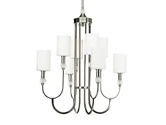 8-Light Chandelier, Brushed Nickel