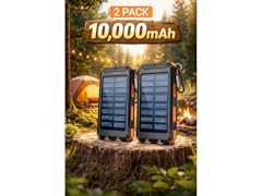 Wins 2-Pack 10,000mAh Solar Charger