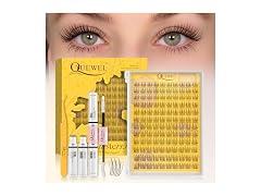 QUEWEL Natural Lash Clusters Kit Wispy Soft