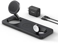 Anker MagSafe 3-in-1 Qi2 15W Wireless Desktop Charging Station