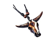 SL Steel Bull Skull Pendant